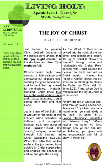 The Joy of Christ